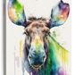 Frendorf | Majestätische Elch Aquarell Wandkunst