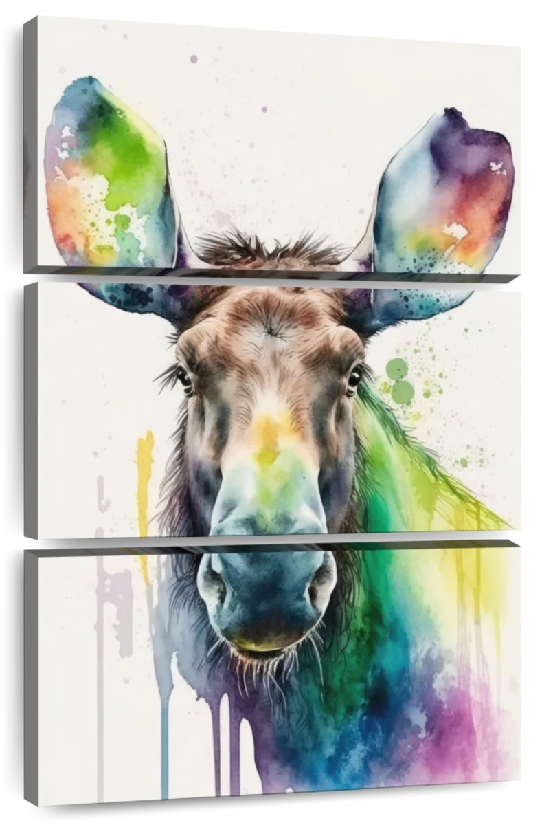 Frendorf | Majestätische Elch Aquarell Wandkunst