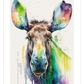 Frendorf | Majestätische Elch Aquarell Wandkunst