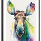 Frendorf | Majestätische Elch Aquarell Wandkunst