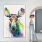 Frendorf | Majestätische Elch Aquarell Wandkunst