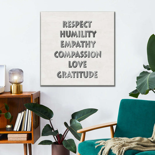 Frendorf | Respekt Demut Empathie Wandkunst