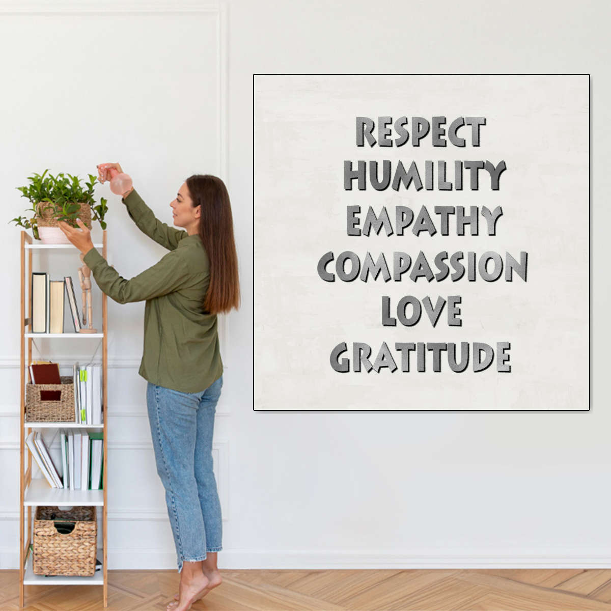 Frendorf | Respekt Demut Empathie Wandkunst