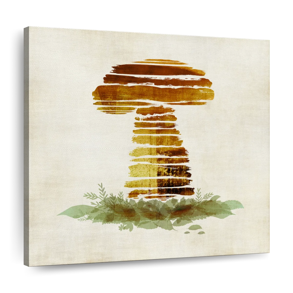 Frendorf | Gebürstete Pilz-Wandkunst