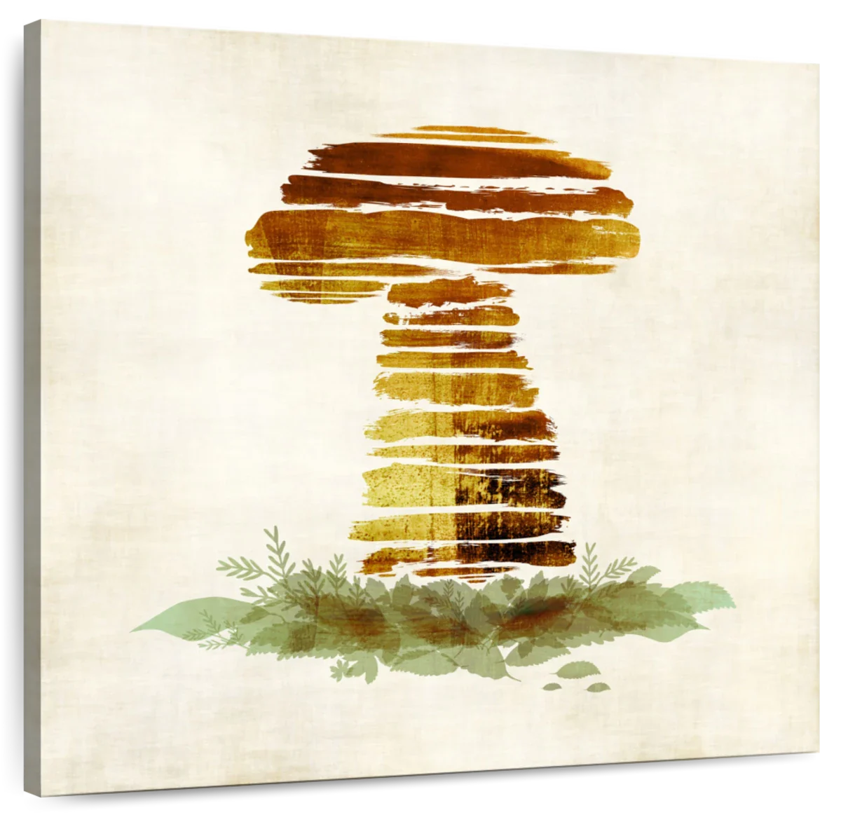 Frendorf | Gebürstete Pilz-Wandkunst