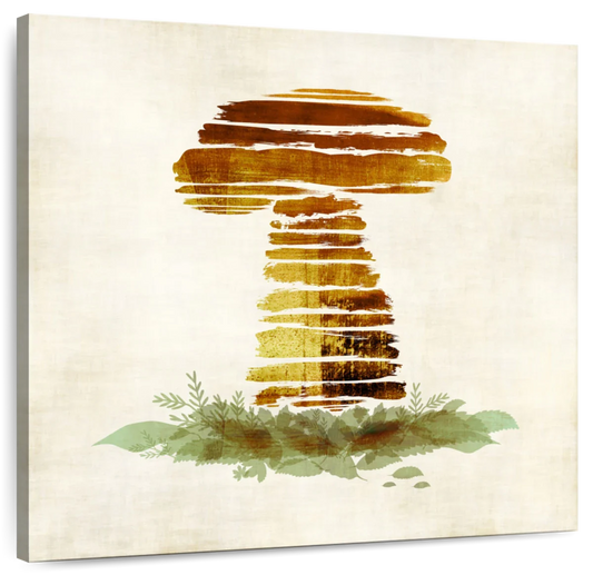 Frendorf | Gebürstete Pilz-Wandkunst