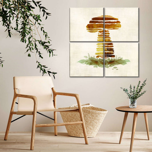 Frendorf | Gebürstete Pilz-Wandkunst