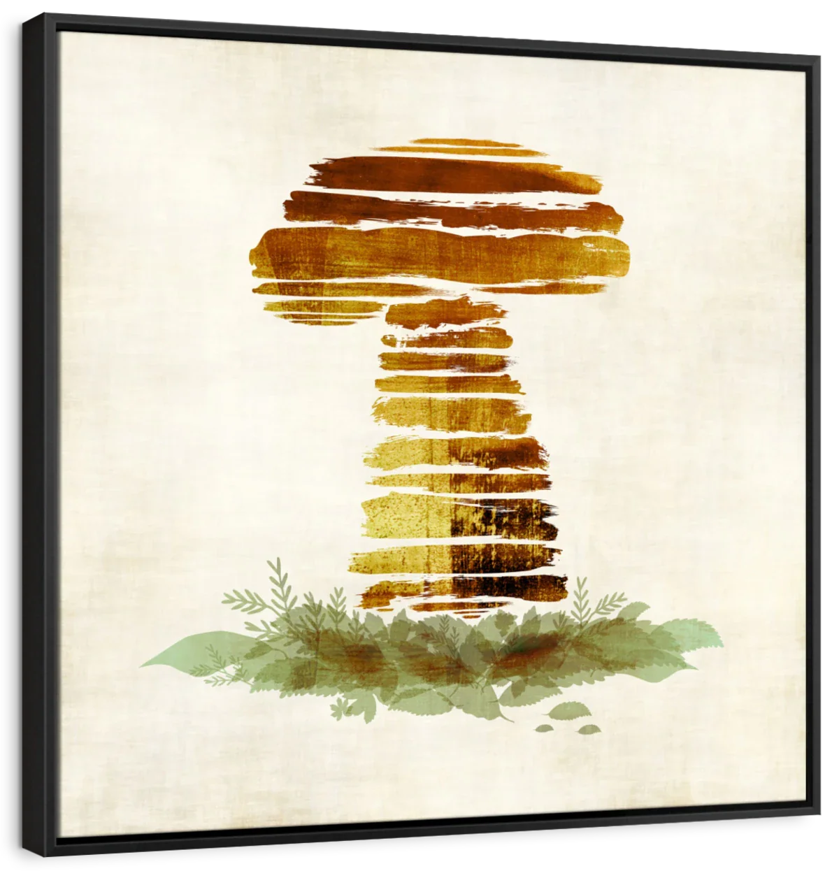 Frendorf | Gebürstete Pilz-Wandkunst