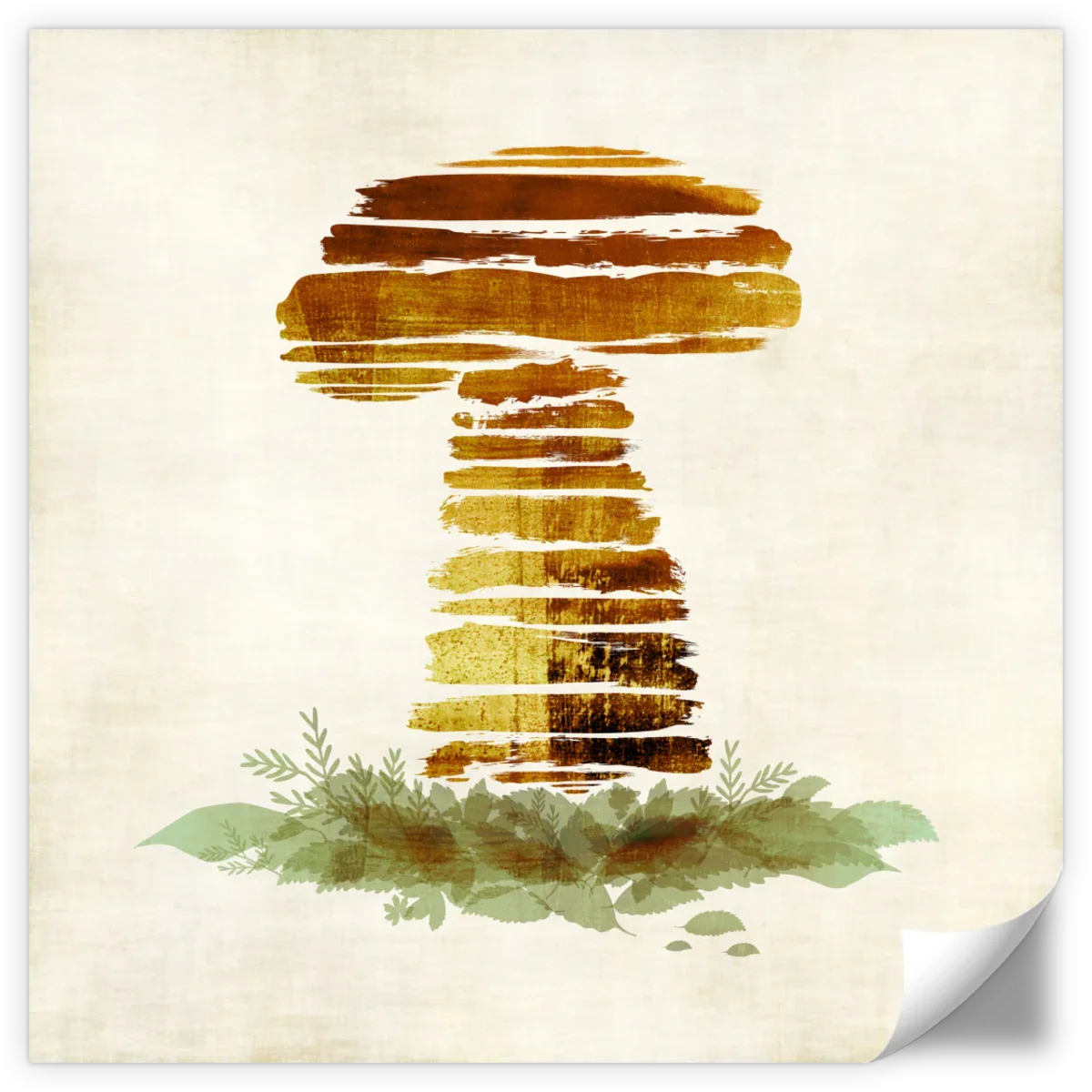 Frendorf | Gebürstete Pilz-Wandkunst