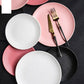 Macaron Steak Platte Pink Keramik Western Platte Kreative Dessert Platte