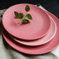 Macaron Steak Platte Pink Keramik Western Platte Kreative Dessert Platte