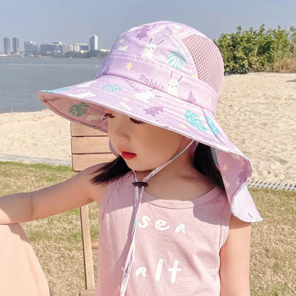 Frendorf | ANTI-UV KINDER SONNENHUT MIT PFEIFE – SOMMER BUCKET HUT FÜR JUNGEN UND MÄDCHEN