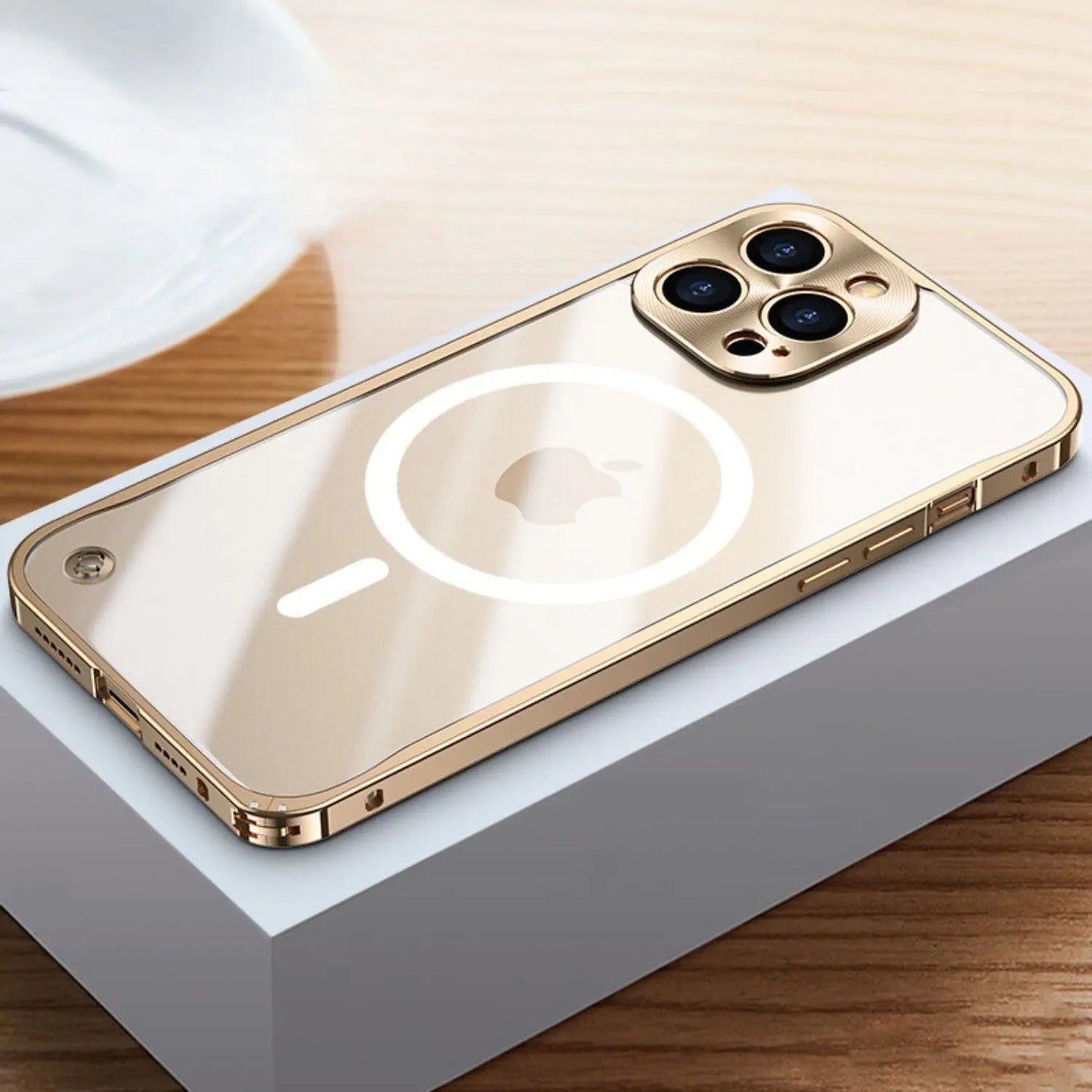 Metall Luxus MagSafe Hülle für iPhone Pro Max - Schlankes und Stilvolles Design mit Maximalem Schutz