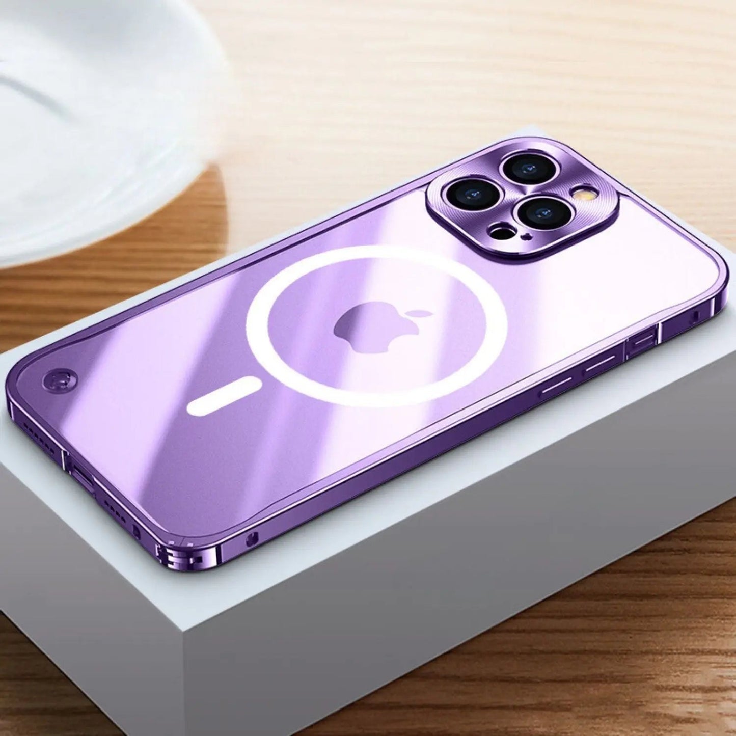 Metall Luxus MagSafe Hülle für iPhone Pro Max - Schlankes und Stilvolles Design mit Maximalem Schutz
