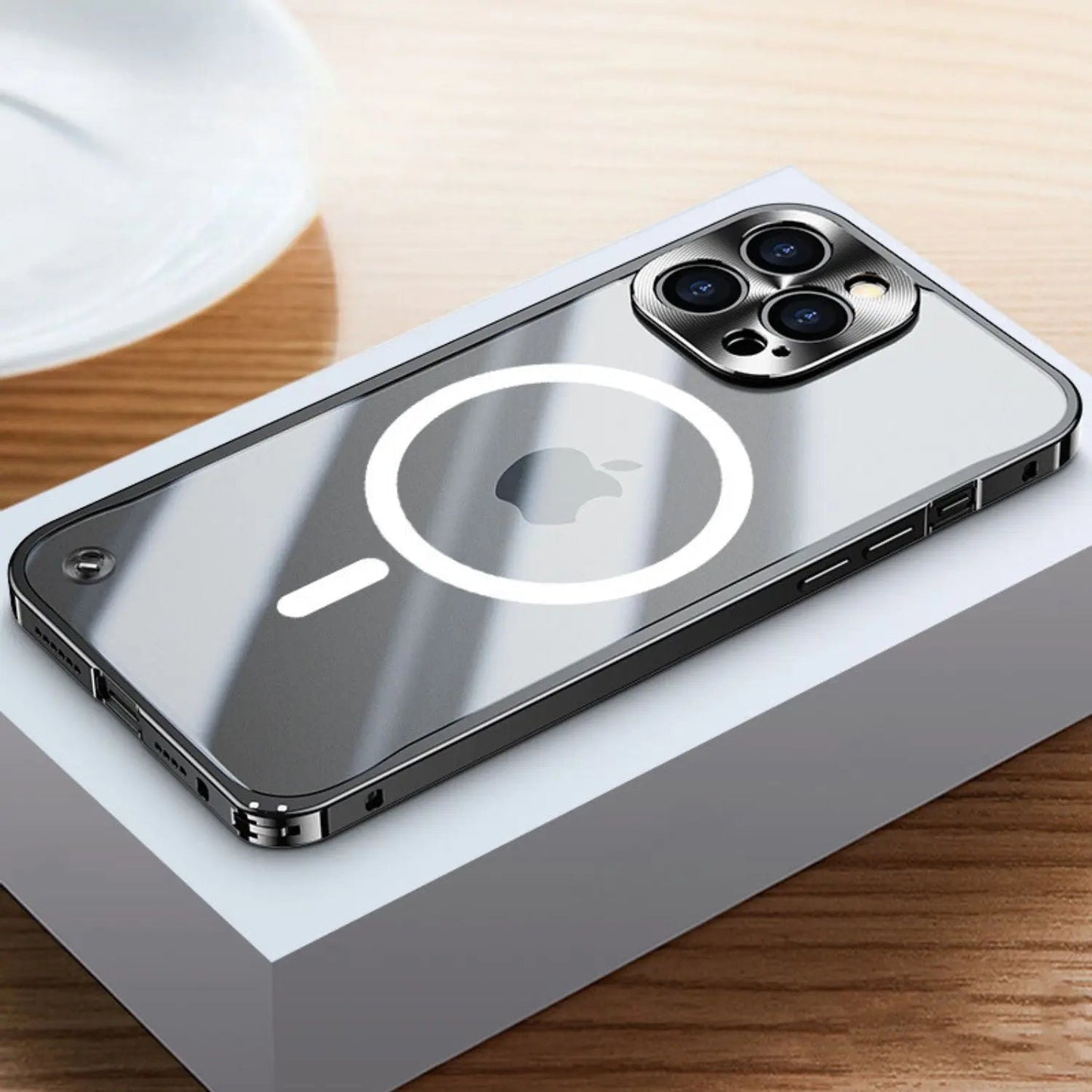 Metall Luxus MagSafe Hülle für iPhone Pro Max - Schlankes und Stilvolles Design mit Maximalem Schutz