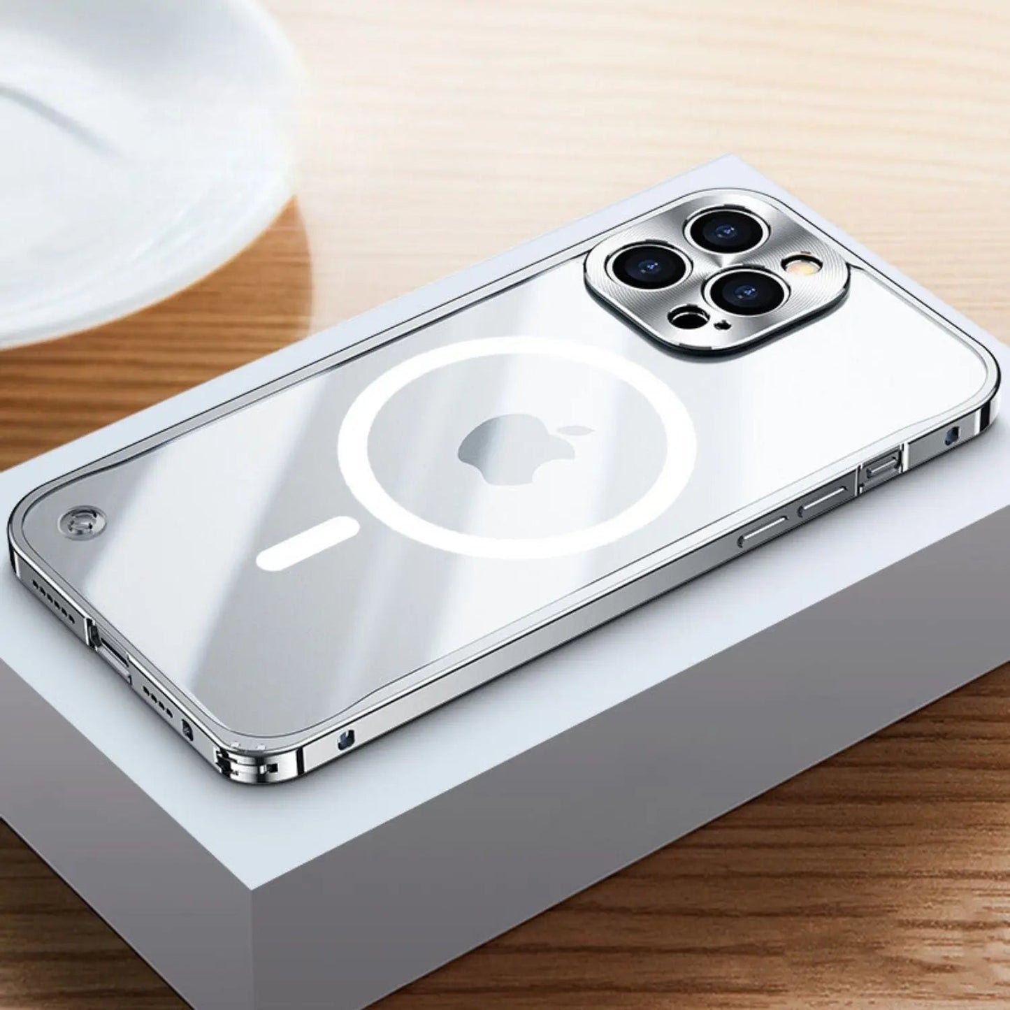 Metall Luxus MagSafe Hülle für iPhone Pro Max - Schlankes und Stilvolles Design mit Maximalem Schutz