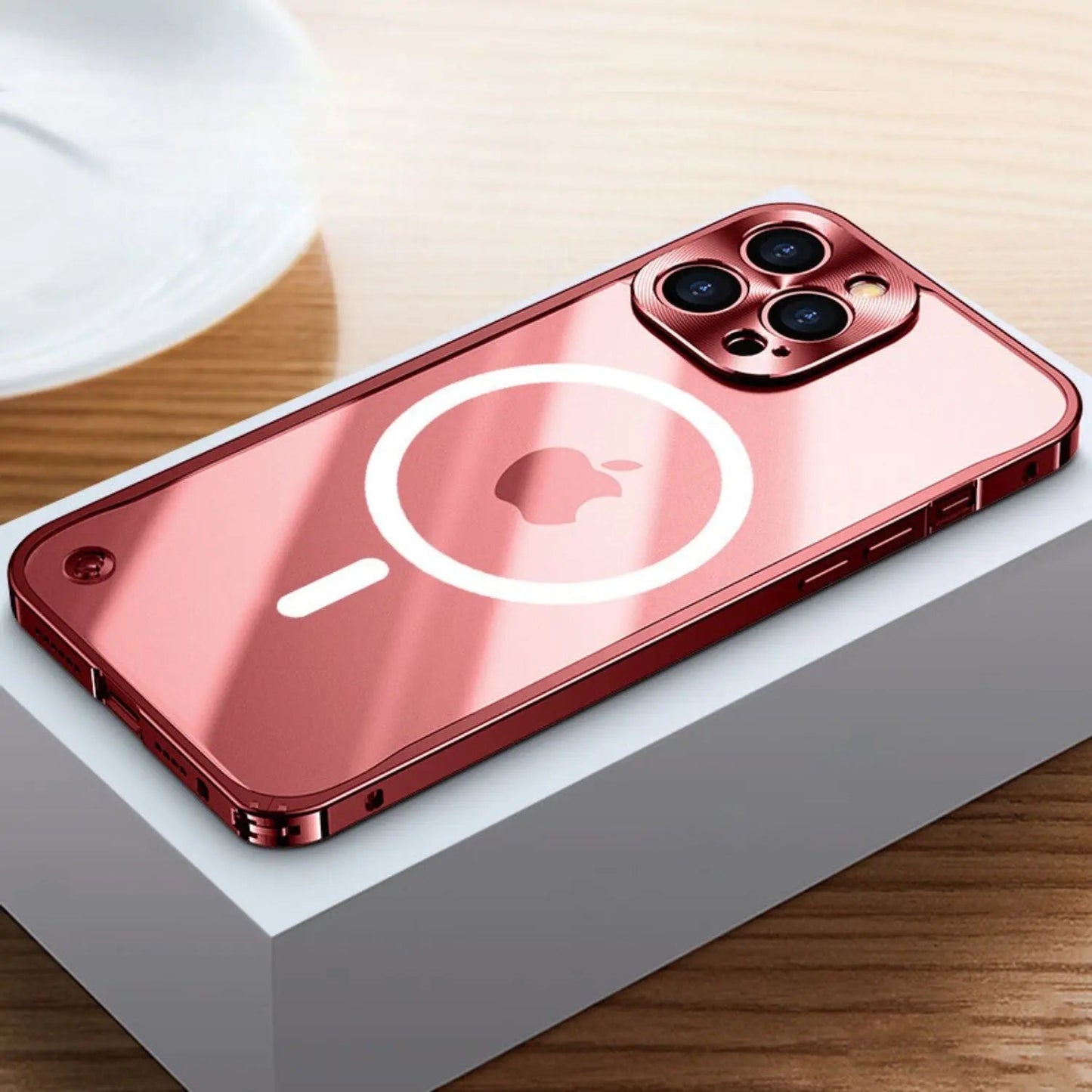 Metall Luxus MagSafe Hülle für iPhone Pro Max - Schlankes und Stilvolles Design mit Maximalem Schutz