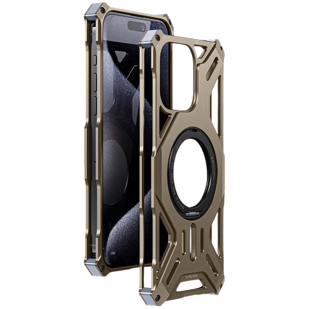 Frendorf | Magnetisches Metallgehäuse mit Standfuß für iPhone