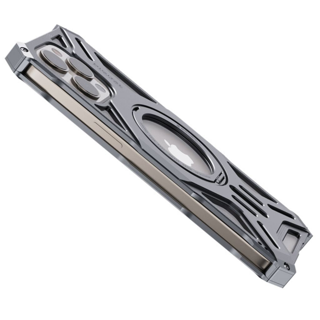 Frendorf | Magnetisches Metallgehäuse mit Standfuß für iPhone