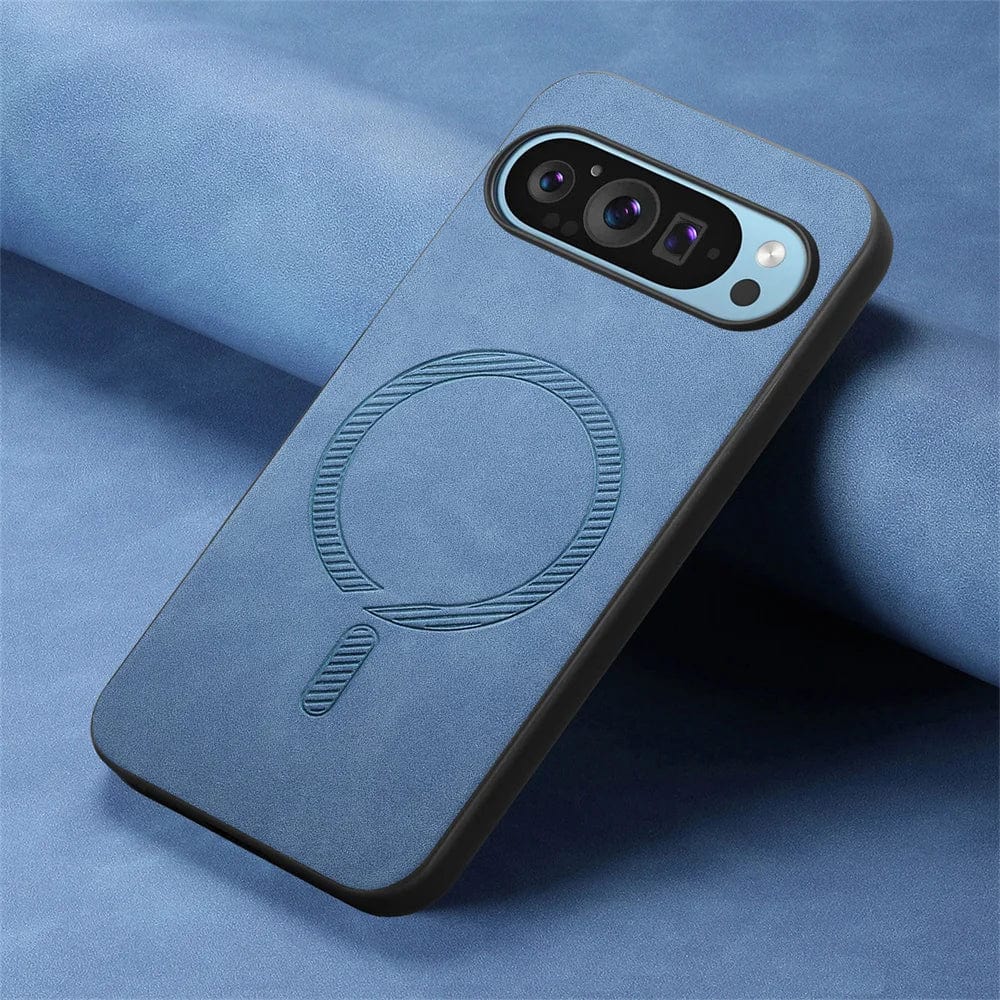 Frendorf | Magnetische Drahtlose Lade Google Pixel Leder Handyhülle