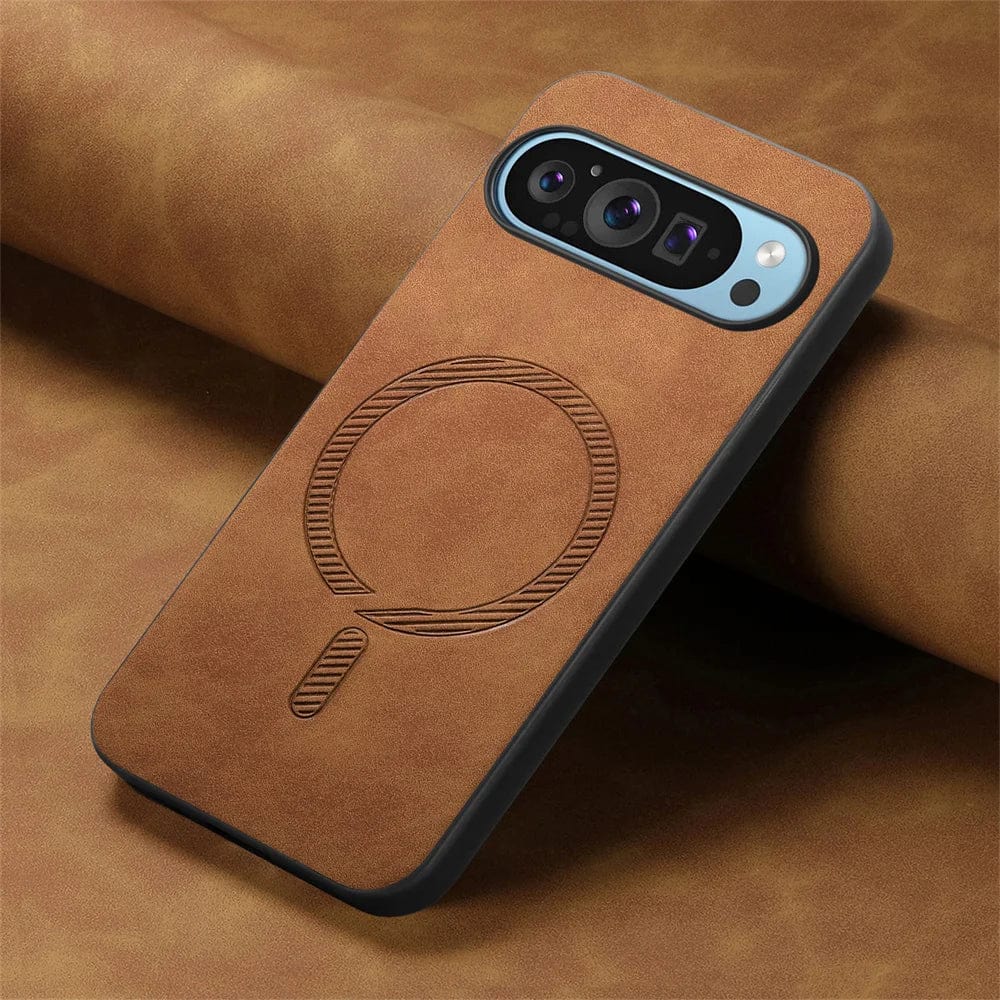 Frendorf | Magnetische Drahtlose Lade Google Pixel Leder Handyhülle