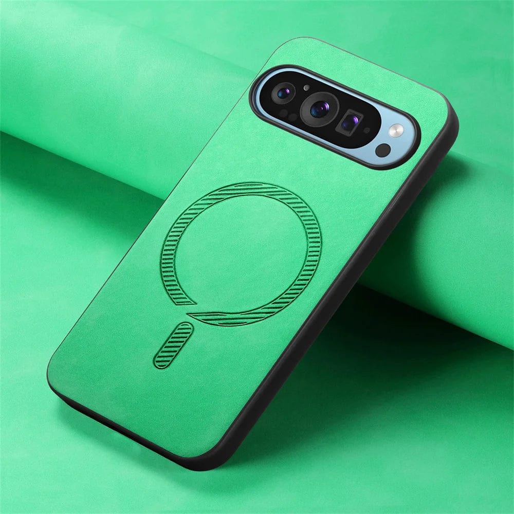 Frendorf | Magnetische Drahtlose Lade Google Pixel Leder Handyhülle