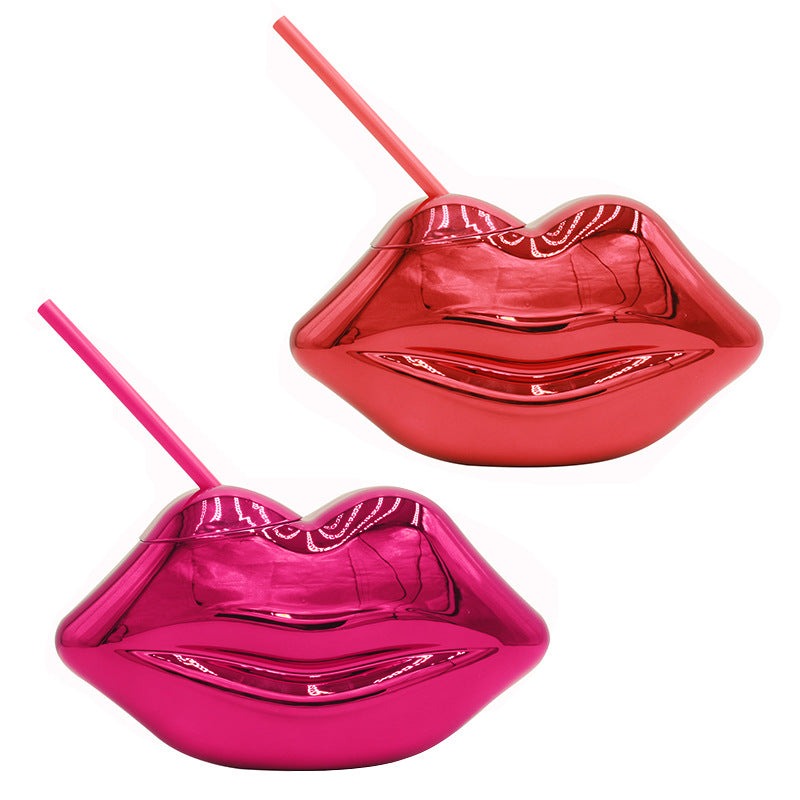 Frendorf | Roter Lippen-Wasserbecher Romantisches Bar-Party-Geschenk