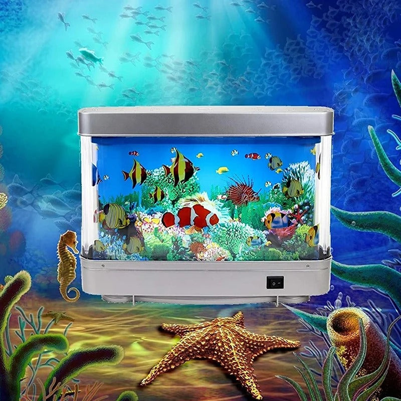 Frendorf | OceanVibe Retro Design Aquarium Lampe | LED Stimmungslicht | Dekorative Beleuchtung