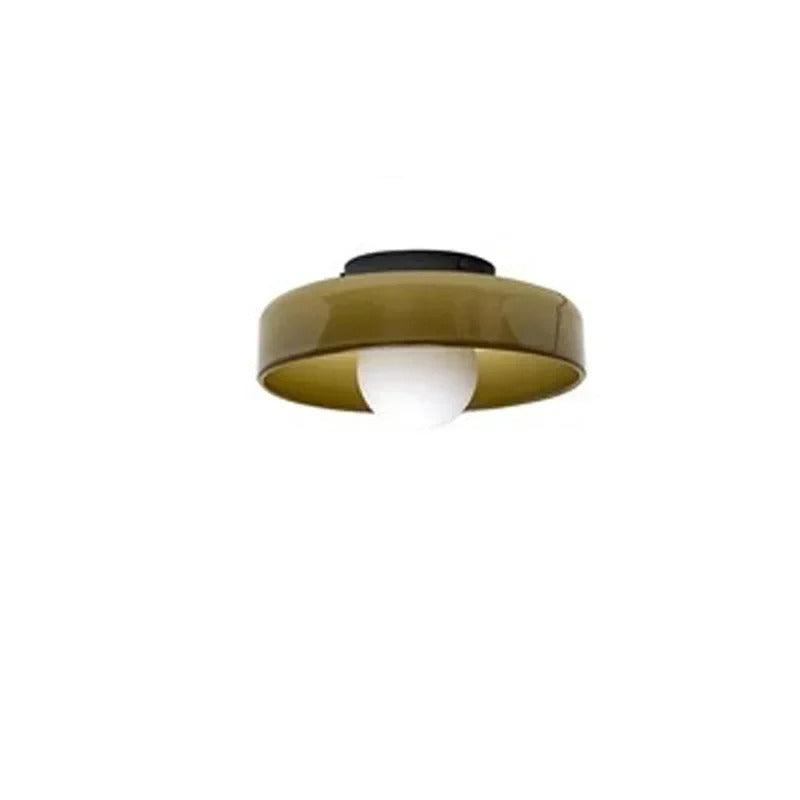 Einfacher Glas-Deckenleuchter für elegantes Licht
