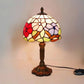 Frendorf | BaroqueGlow LED Tischlampe im Tiffany-Stil | Vintage Barock Design | Dekorative Leselampe