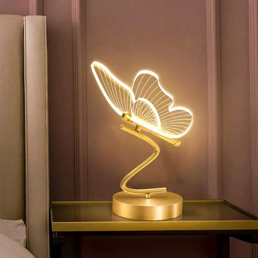 Luxus Tischlampe in Form eines Schmetterlings