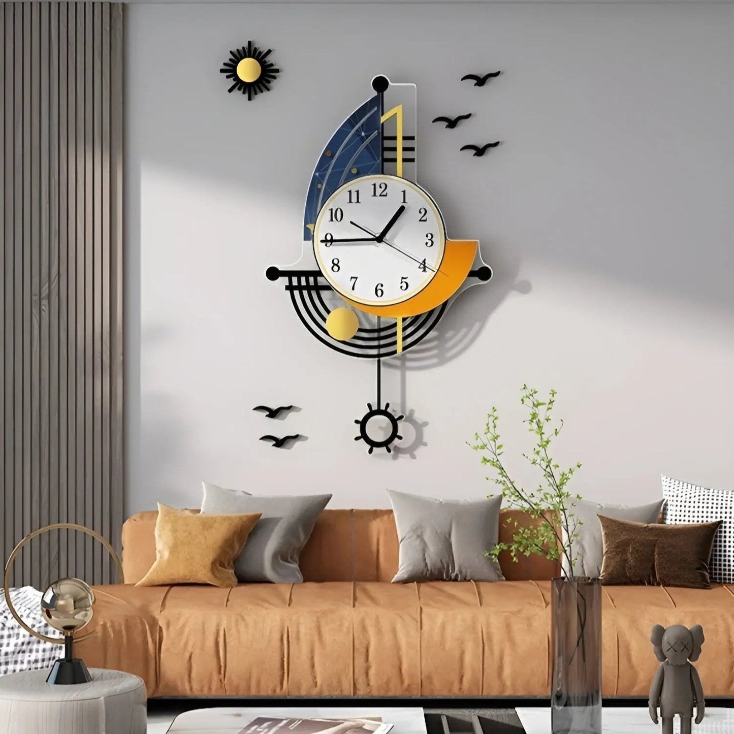 Frendorf | OceanTide Uhr - Wanduhr mit maritimem Thema für maritime Eleganz