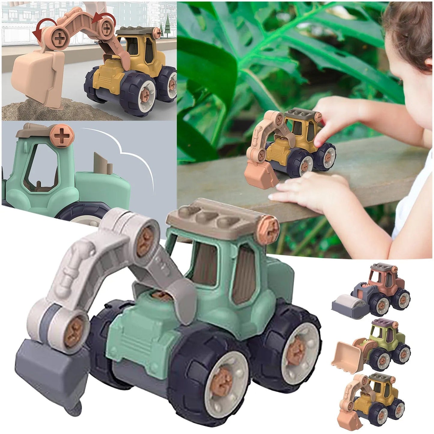 Frendorf | Bauarbeiter Baustellenfahrzeug-Set