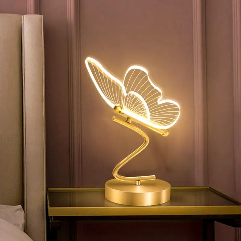 Frendorf | ButterLux LED Tischlampe | Schmetterlingsdesign | Moderne & Luxus Deko für Zuhause