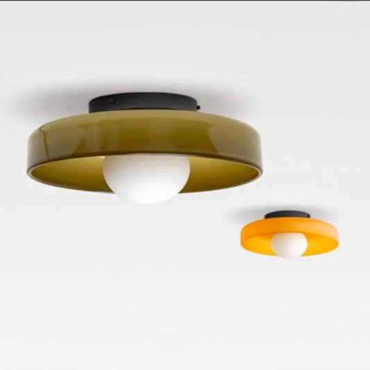 Einfacher Glas-Deckenleuchter für elegantes Licht