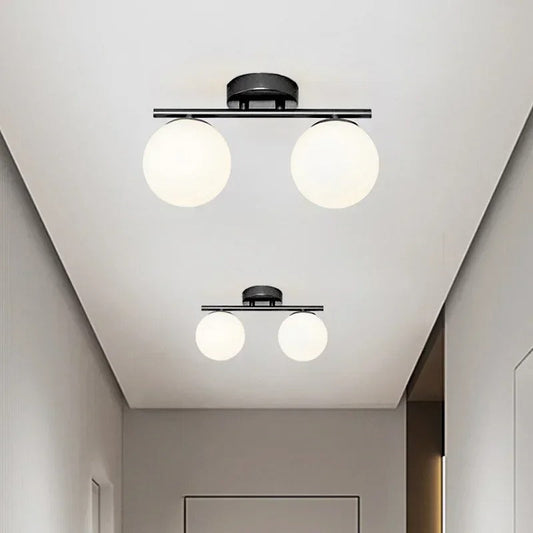 NordLux – LED Deckenlampe aus Glas – Elegante weiße Kugel für jeden Raum