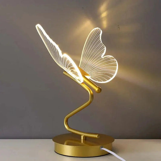 Luxus Tischlampe in Form eines Schmetterlings