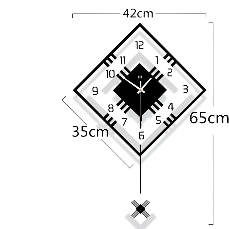 Frendorf | TimelessSquare - Einfaches quadratisches Wanduhr