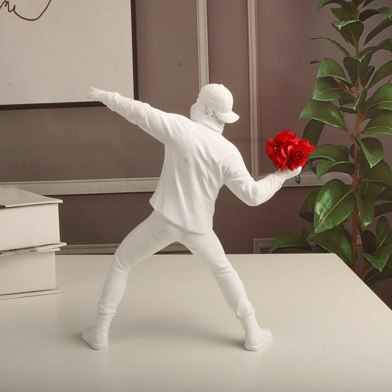 Emrys - Banksy Blumenprovokateur