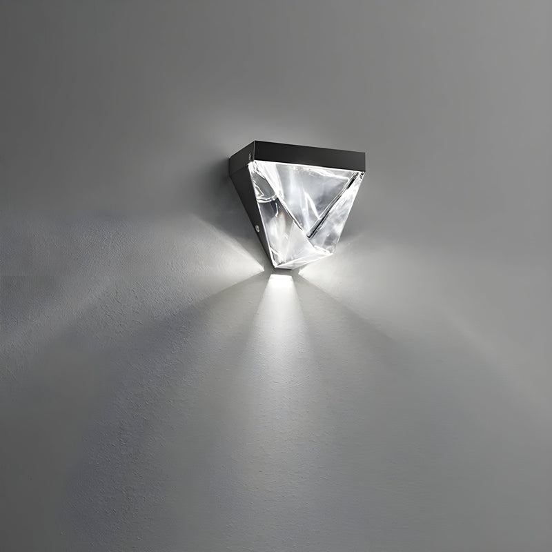 Frendorf | Geometrische Kristall Wandleuchte Licht