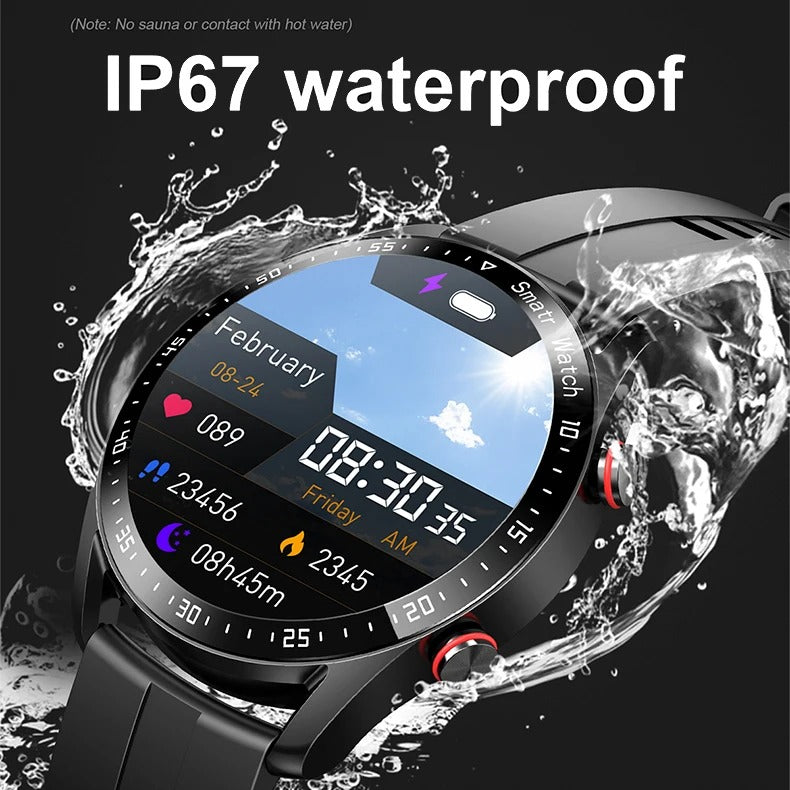 Frendorf | Aktive Männer Smartwatch – Elegantes Design mit Bluetooth Fitnessverfolgung