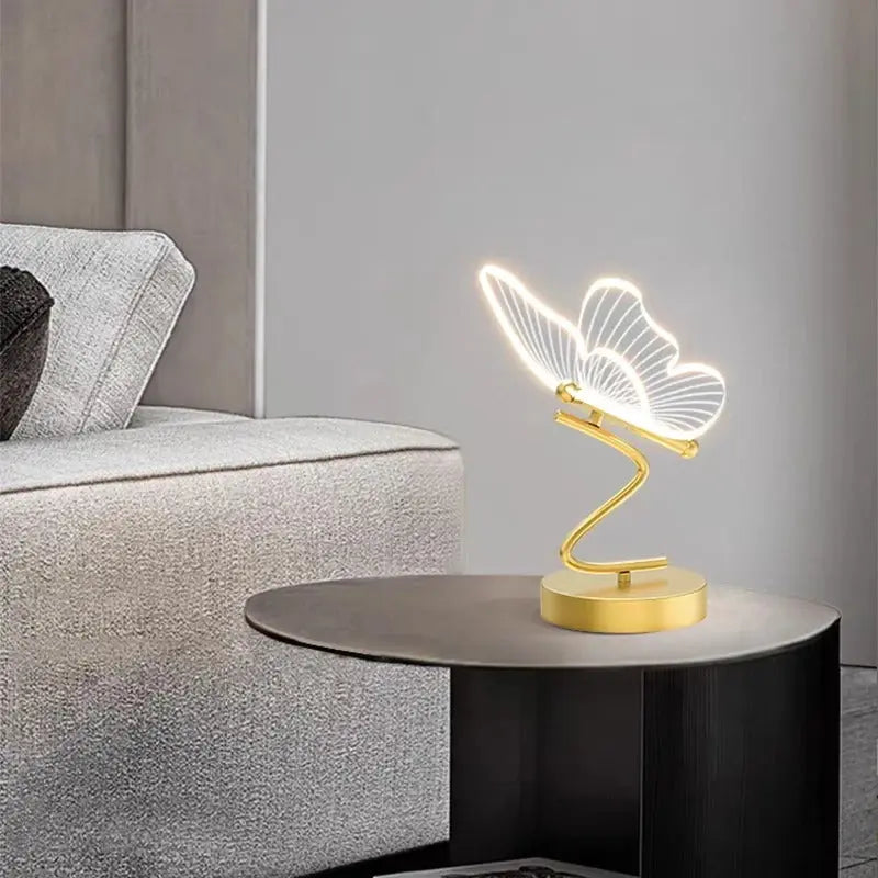 Luxus Tischlampe in Form eines Schmetterlings