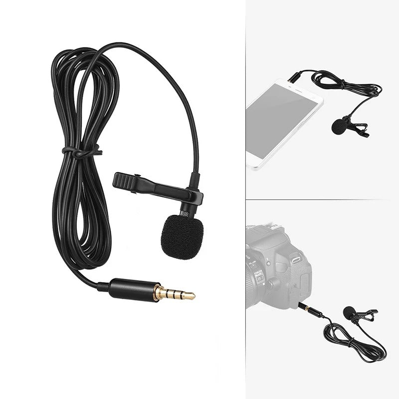 Frendorf | 3,5 mm Klinkenstecker oder USB Verkabeltes Mini Mikrofon - Professionelles Mikrofon für Laptops und Konferenzen