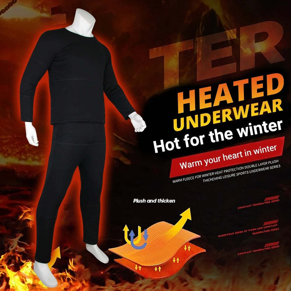 Frendorf | Thermo-unterwäsche mit Heizung – Beste wiederaufladbare Heizkleidung UK für Männer & Frauen, Winter Basisschicht Komfort