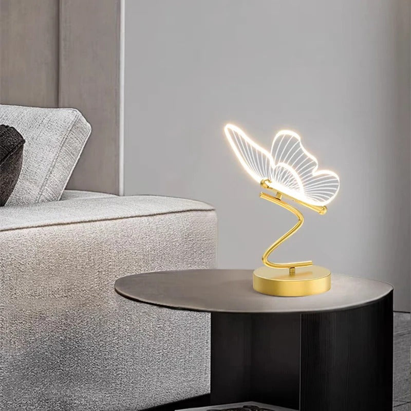 Frendorf | ButterLux LED Tischlampe | Schmetterlingsdesign | Moderne & Luxus Deko für Zuhause