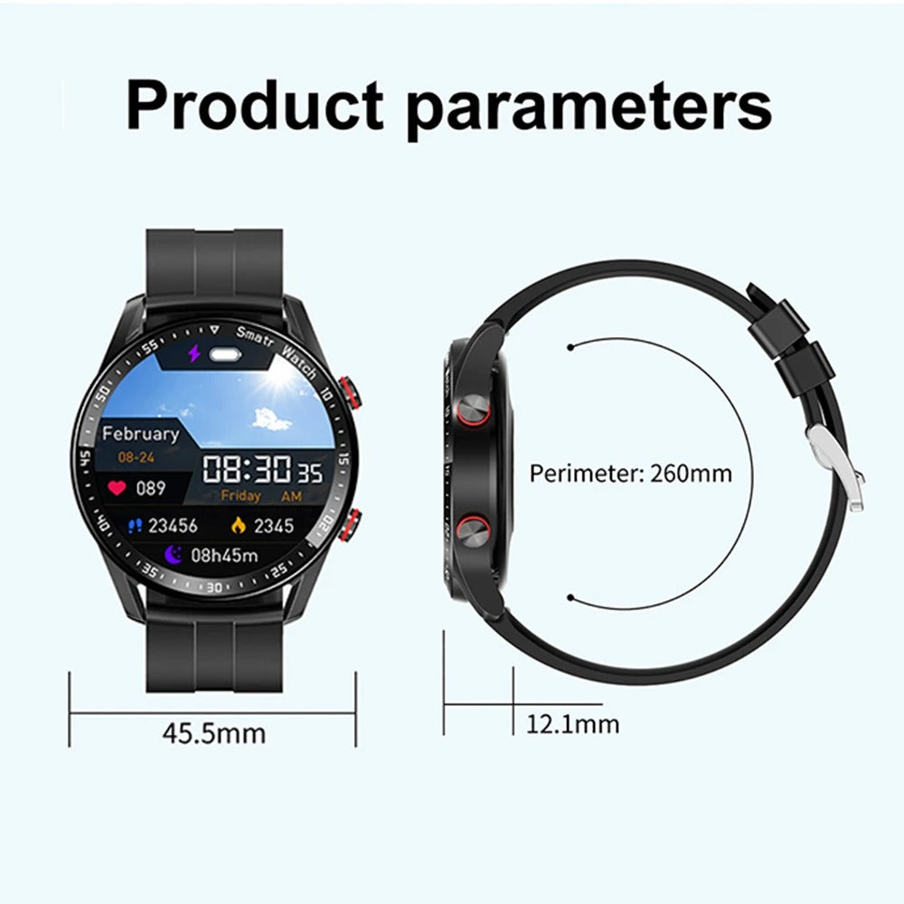 Frendorf | Aktive Männer Smartwatch – Elegantes Design mit Bluetooth Fitnessverfolgung