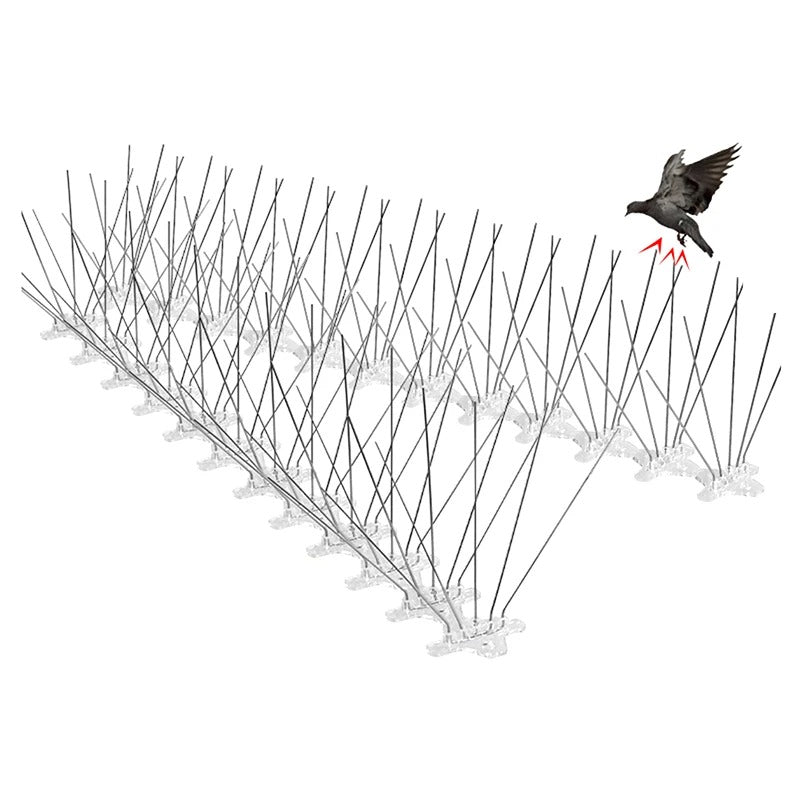 Frendorf | 1PC Edelstahl Taubenspikes und Vogelabwehrmittel 25cm Balkon Anti-Vogel Abwehrstachel Nagel Kit Schädlingsbekämpfung