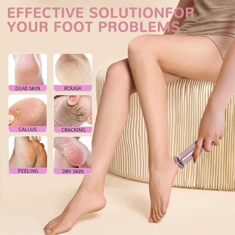 Frendorf | 2-in-1 Elektrisches Fuß- & Handpflegegerät | Hornhautentferner & Nagelpolierer für Pediküre zu Hause