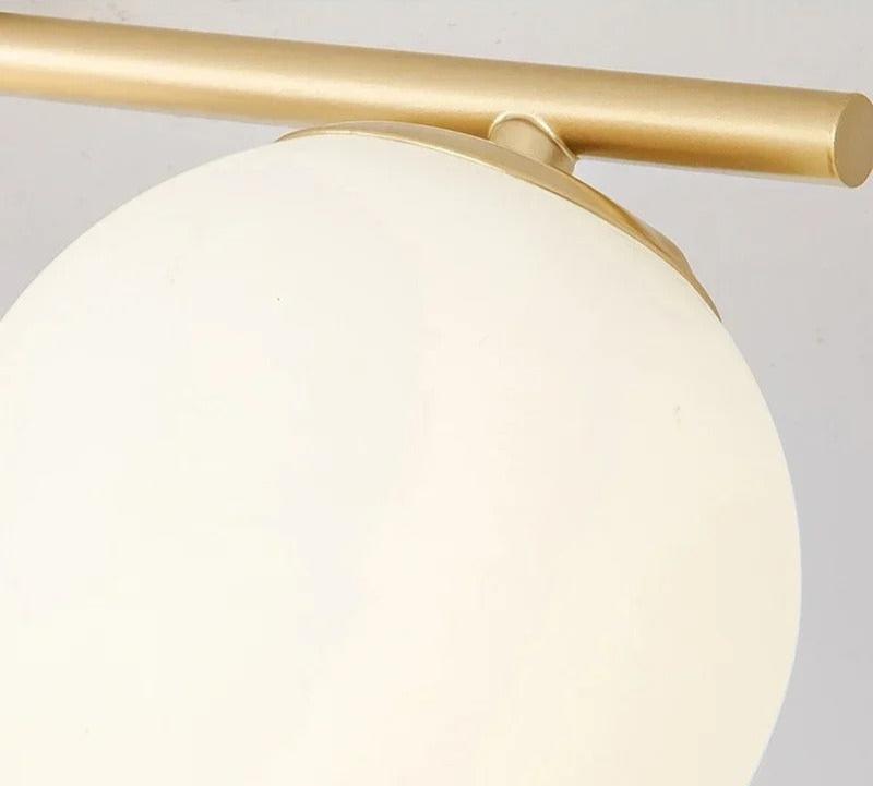 Frendorf-Deckenleuchte im nordischen Stil aus Glas – Elegante weiße Kugel für jeden Raum