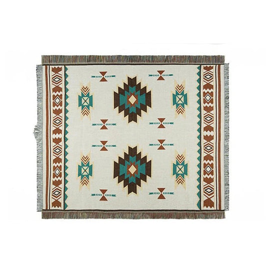 Frendorf | BohoTribe Decke im Tribal-Stil | Bohème Design | Für Innen- & Außenbereich | Weich & Vielseitig